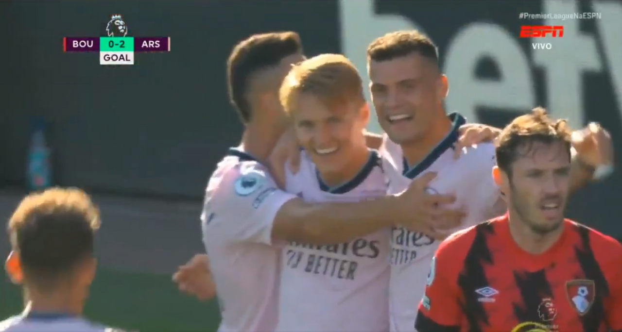 El Arsenal, al ritmo de Odegaard: doblete en 11' para alargar la buena racha