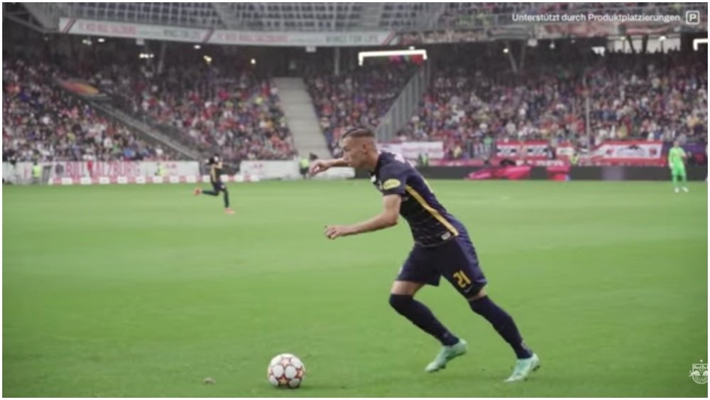 Newcastle are interested in Salzburg's Luka Sucic. YouTube/ FC Red Bull Salzburg