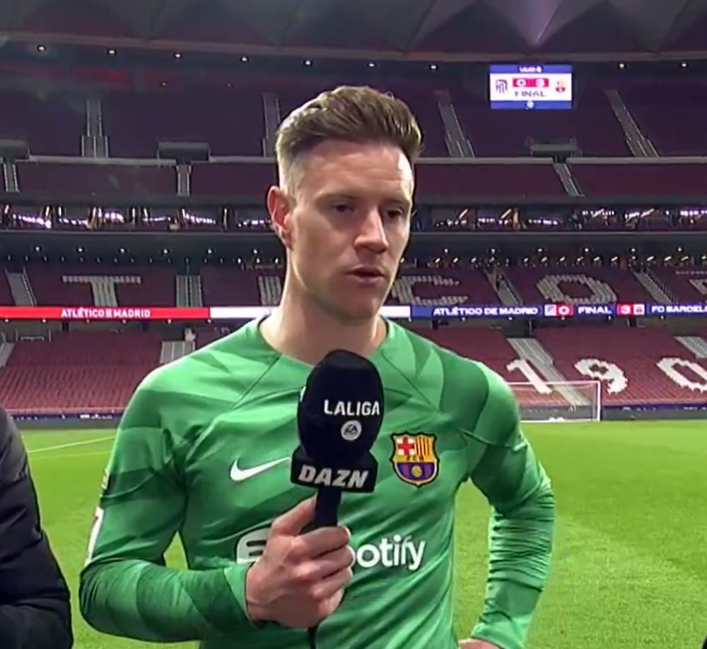 Marc-André ter Stegen confía en tener opciones por la Liga. Captura/DAZN_ES