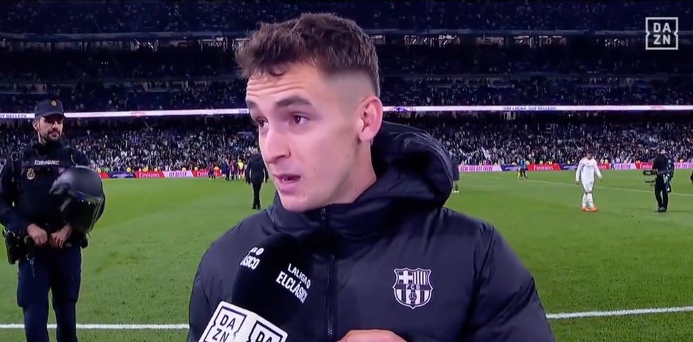 Casado was one of the key players in Barcelona's Clasico win on Saturday. Screenshot/DAZN