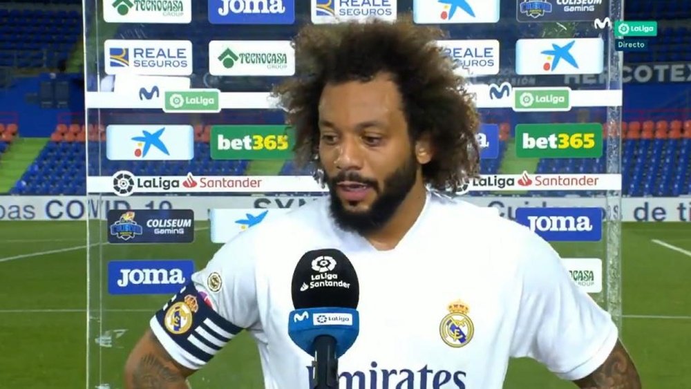 Marcelo falou após o empate sem gols contra o Getafe. Captura/MovistarLaLiga