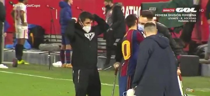 Messi a discuté avec les Argentins du FC Séville après le match