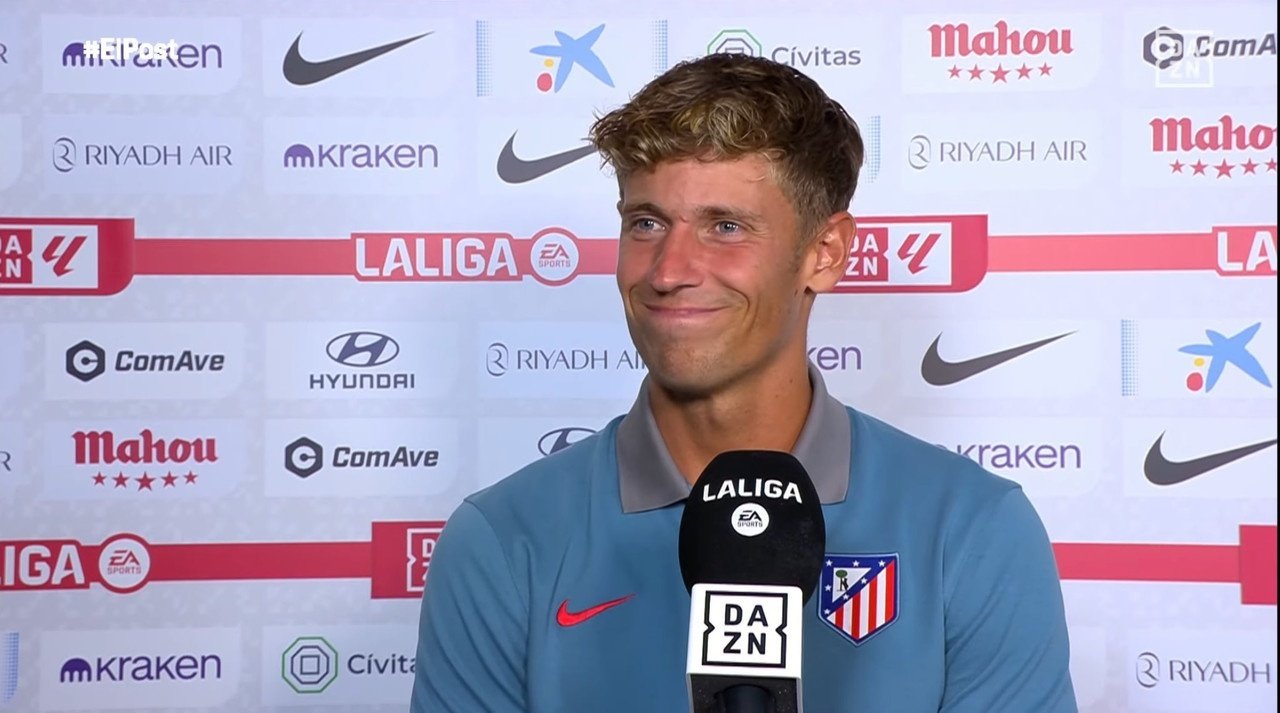 Llorente alabó la actuación arbitral. Captura/DAZN