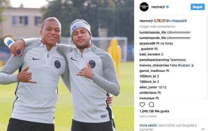 Mbappé choisit Neymar dans la 