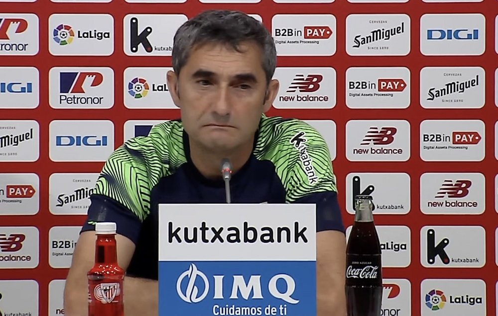 Ernesto Valverde habló en la previa al duelo ante el Mallorca. Captura/Athletic Club
