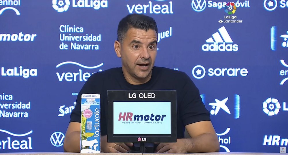 Míchel habló tras la derrota ante Osasuna. Captura/LaLiga