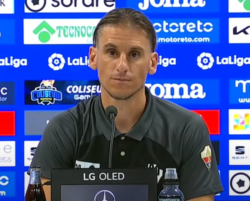 Beccacece, en rueda de prensa. Captura/LaLiga