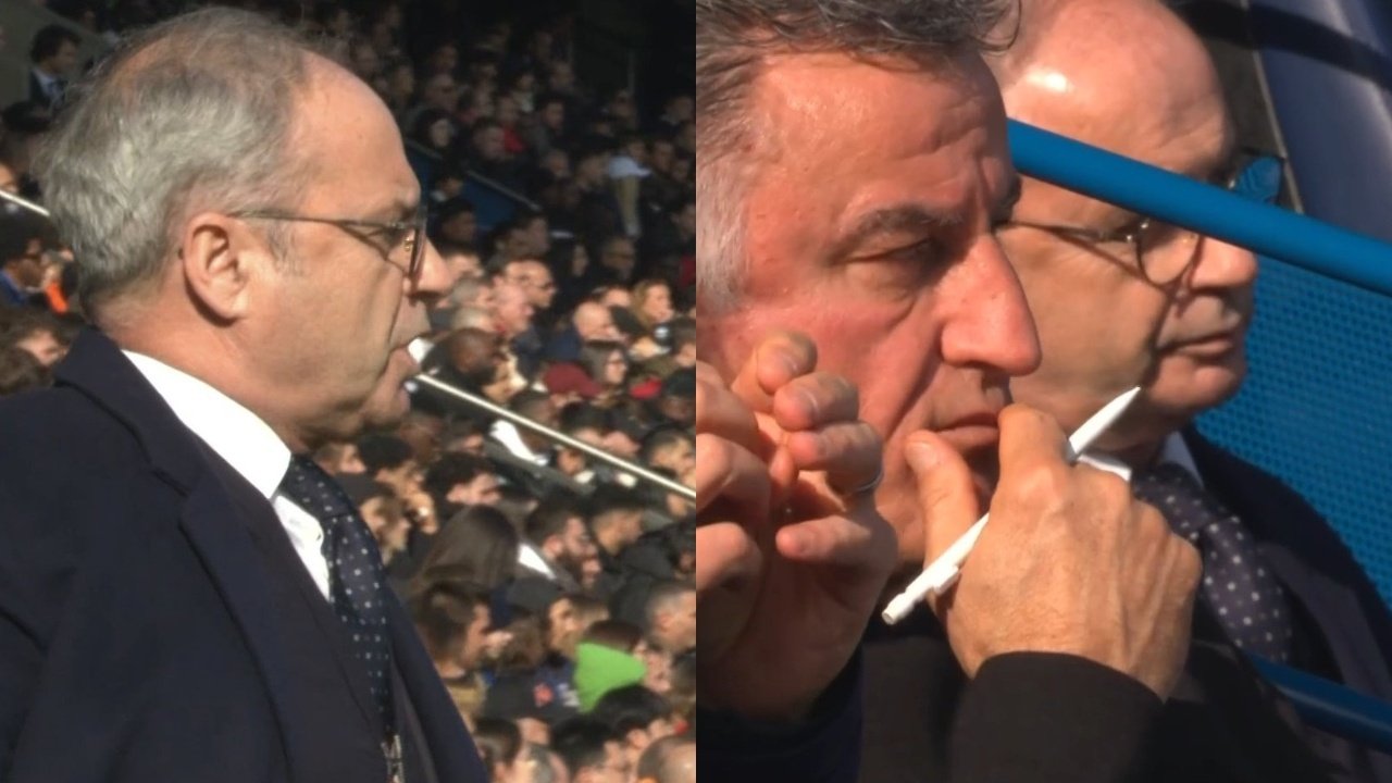 Stress at PSG: Luis Campos went down to the bench and... gave instructions to the players!