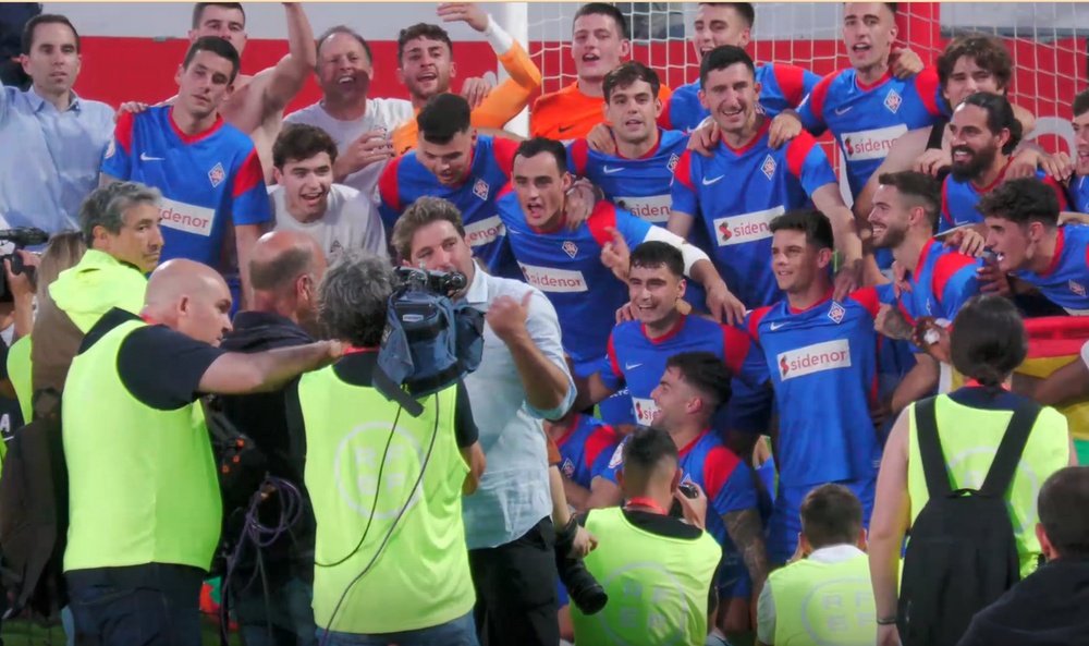El Amorebieta ascendió a Segunda División. Captura/InSports