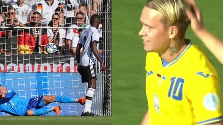 Mala fortuna para Rüdiger: gol en propia para adelantar a Ucrania