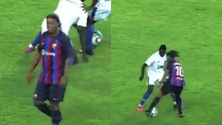 Ni la magia de Ronaldinho pudo salvar al Barça Leyendas