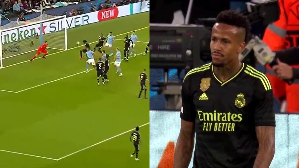 Autogol de Eder Militao. Captura/DAZN