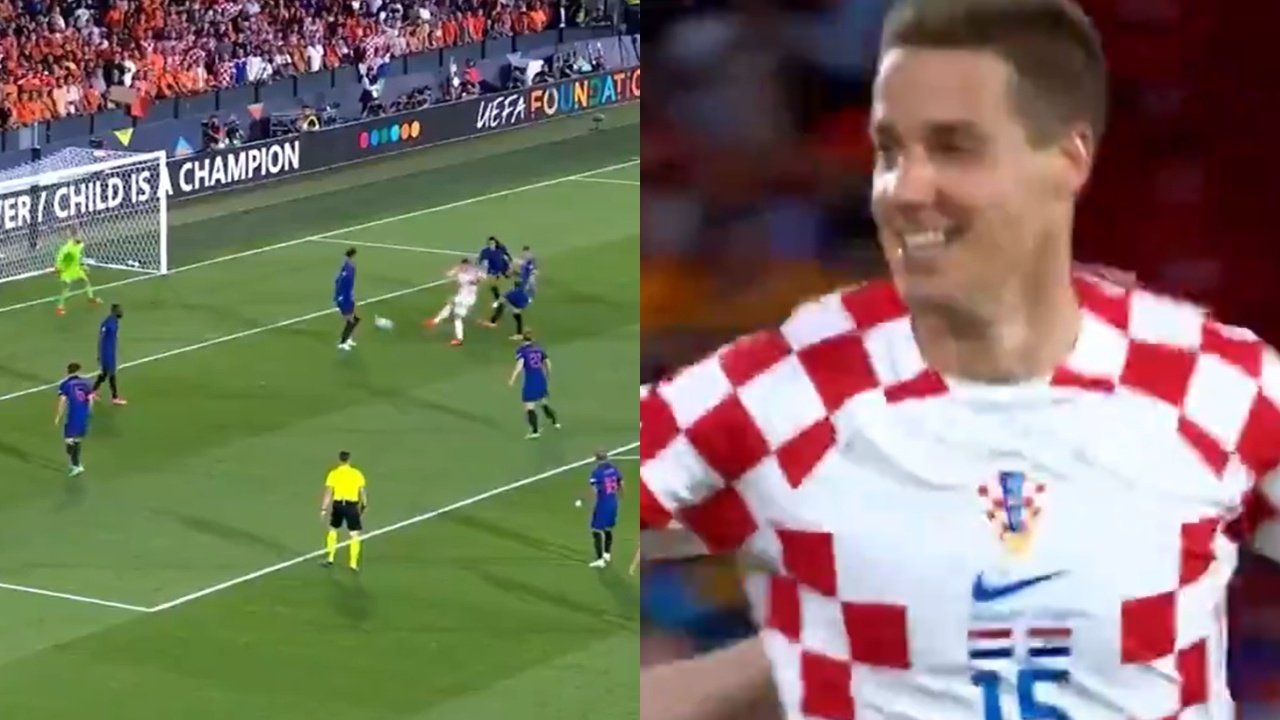 Remontada croata: Pasalic marcó un golazo para el 1-2 ante Países Bajos