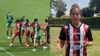 Las autoridades del fútbol colombiano suspendieron a las jugadoras Elexa Bahr y Elizabeth Carabalí por una pelea que protagonizaron en el duelo entre América de Cali y La Equidad, por los cuartos de final de la Liga Femenina.