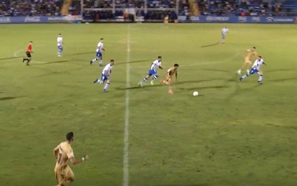El Barça Atlètic no pasó del empate ante el Alcoyano. Captura/Primera Federación