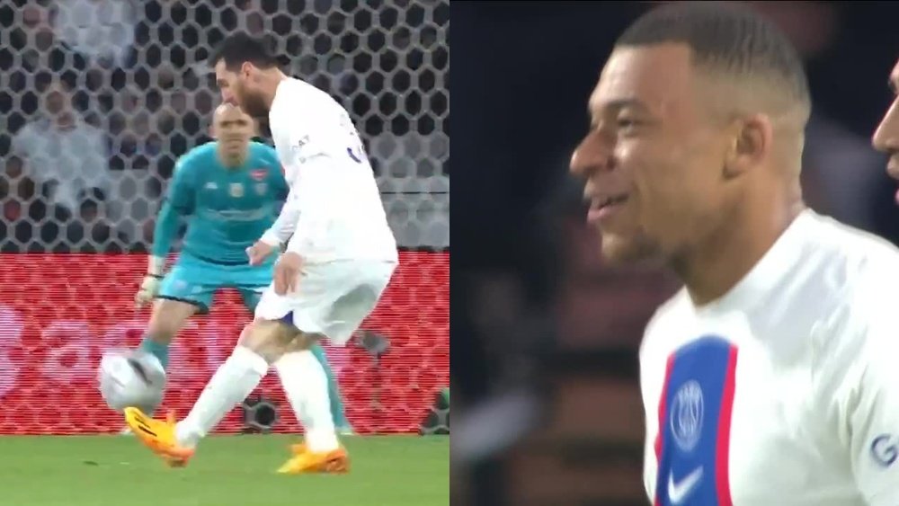 Messi frotó la lámpara y Mbappé marcó un doblete. Captura/Eurosport