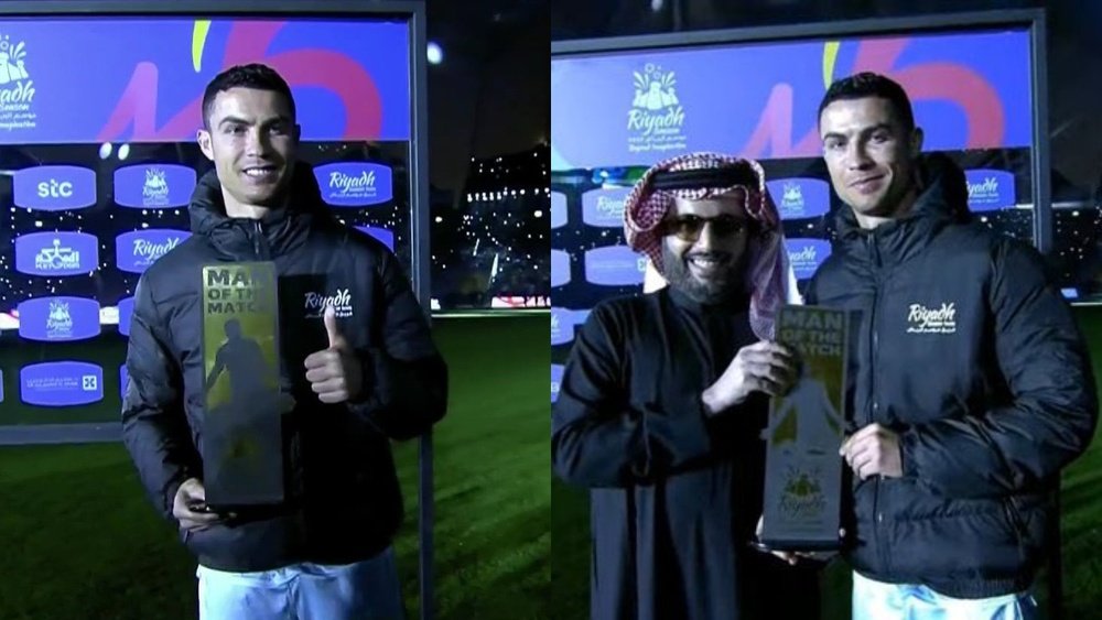 Cristiano Ronaldo recibió el premio al 'MVP'. Captura/ESPN