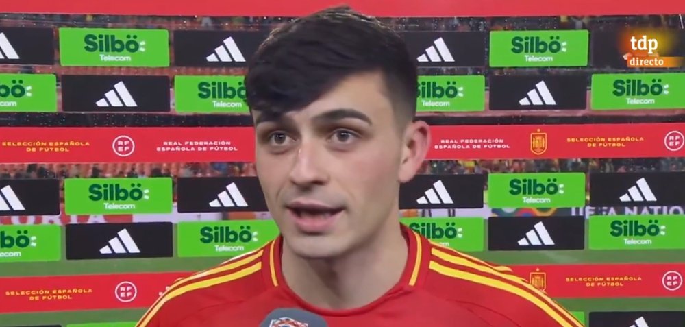 Pedri a salué l'héroïsme d'Unai Simon lors de la séance de tirs au but. Capture/Teledeporte