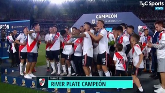 River Plate se proclamó nuevo campeón de Argentina. Captura/TyCSports