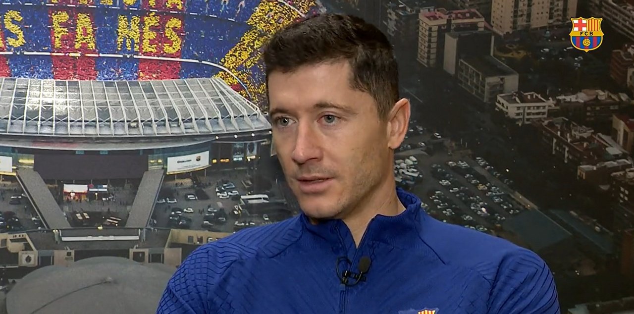 Robert Lewandowski aseguró que la clave en el fútbol es encontrar el equilibrio. Captura/FCBarcelona