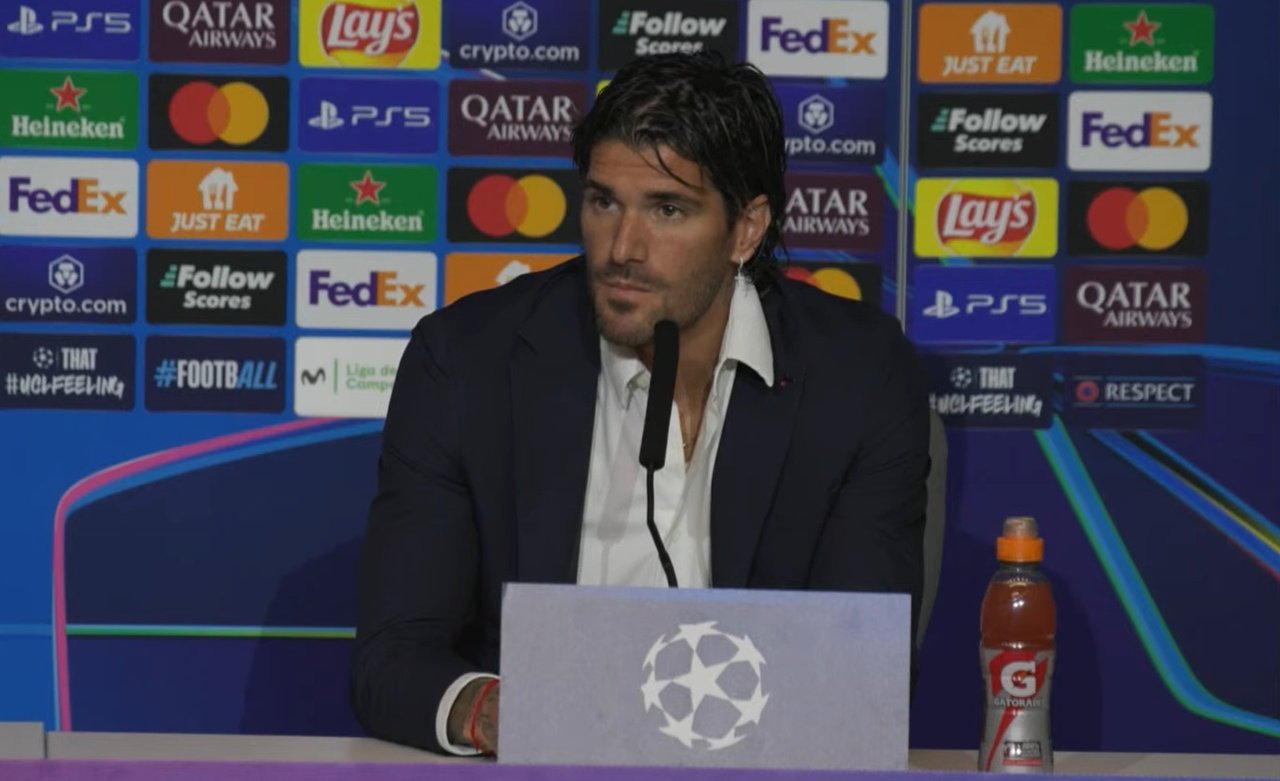 De Paul urged his teammates to enjoy the second leg against Madrid. Screenshot/Atleti