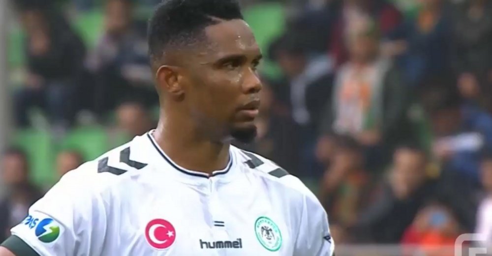 Samuel Eto'o pourrait revenir en Serie A. Twitter/FutCep