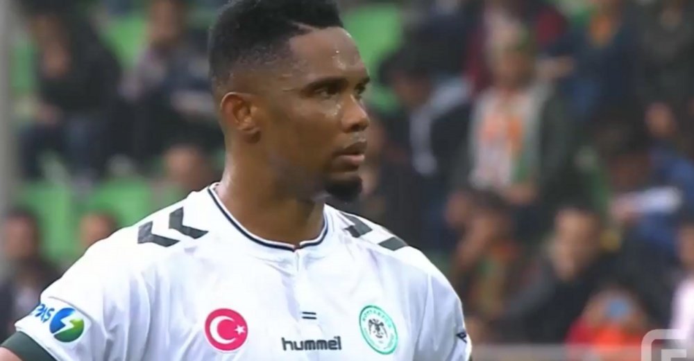 Samuel Eto'o a transformé son penalty avec Konyaspor. Twitter/FutCep