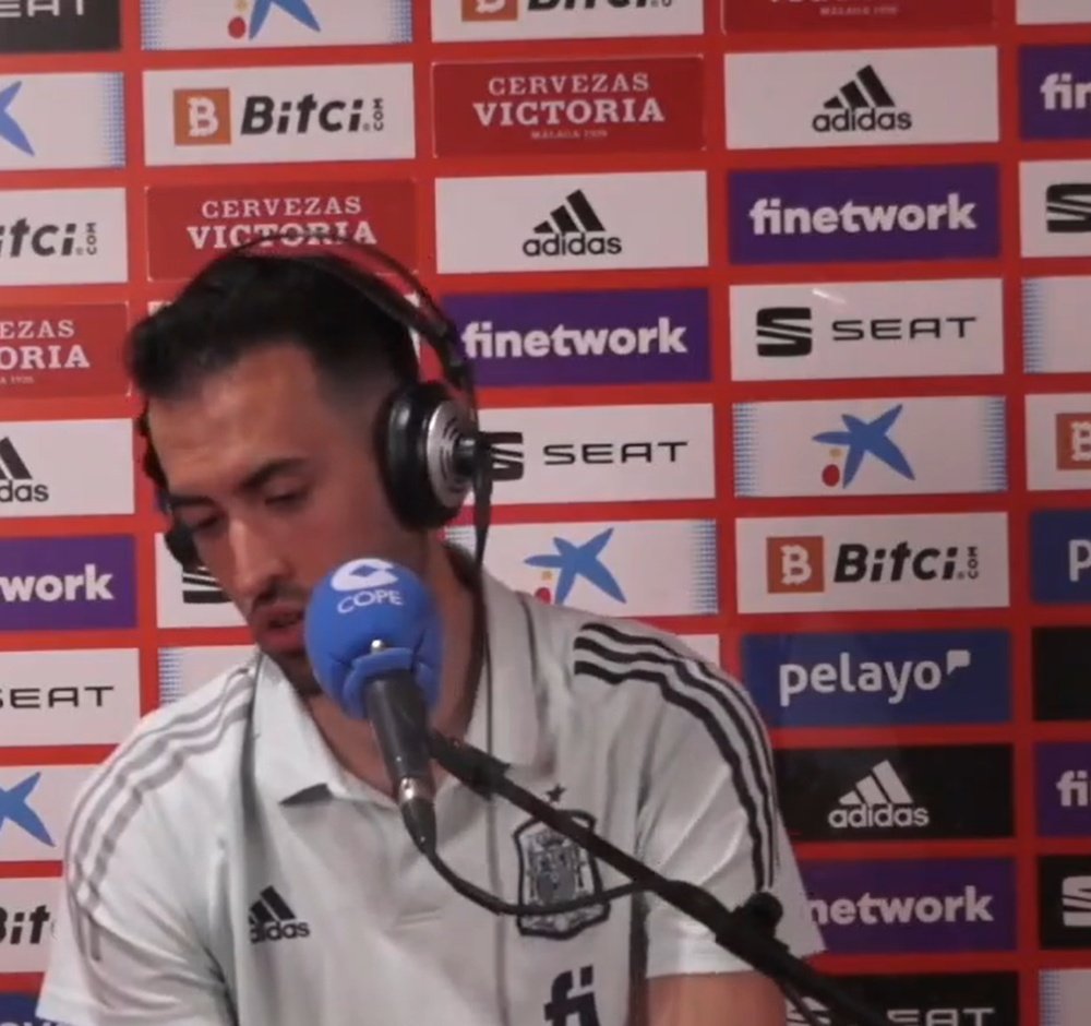 Sergio Busquets a évoqué son penalty manqué sur une radio espagnole. Twitter/tjcope