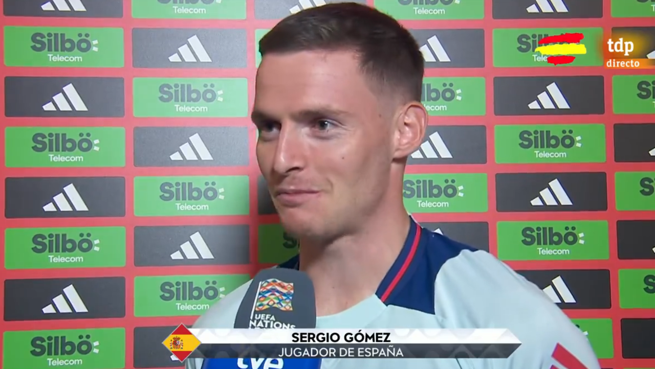 El orgullo de Sergio Gómez al debutar con España
