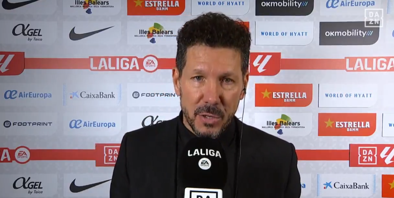 El palo de Simeone a Riquelme: 