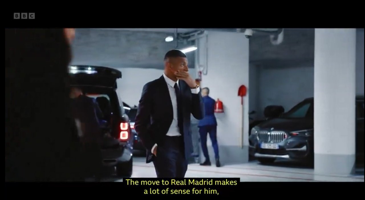 Mbappe is set to join La Liga giants Real Madrid. Screenshot/BBC