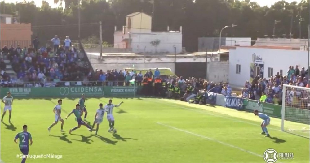 El Málaga empató sin goles fuera de casa. Captura/FEFtv