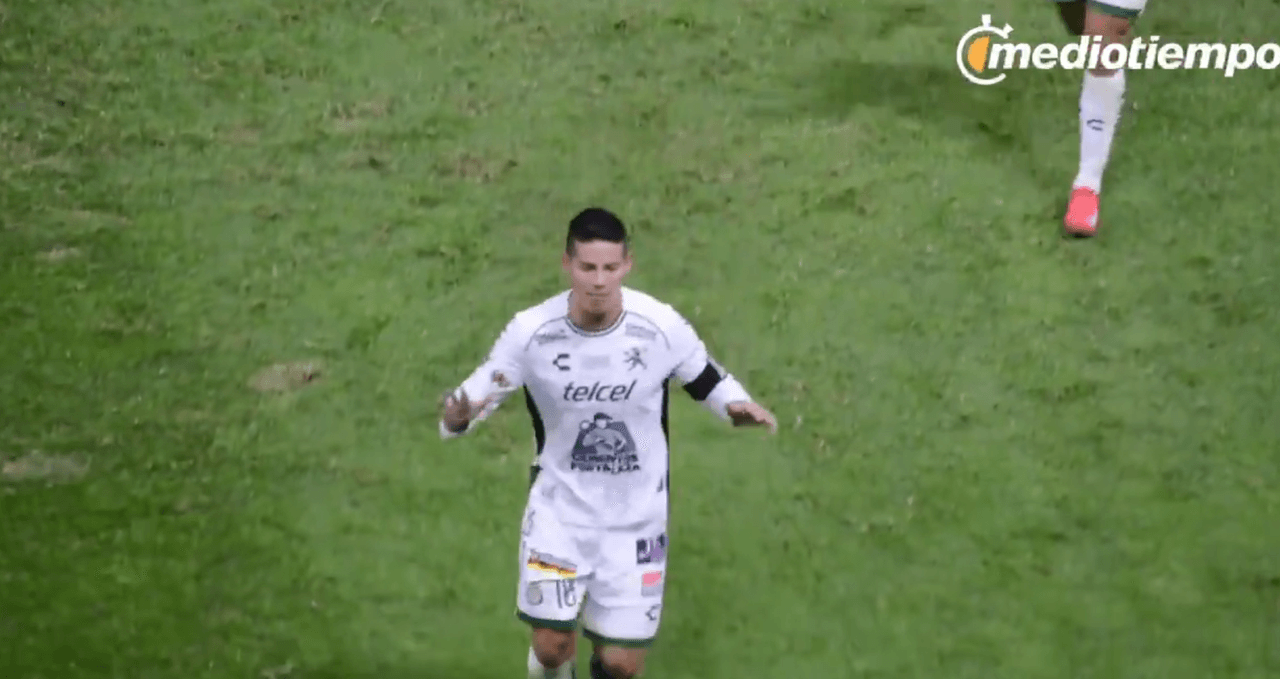 Debutó James Rodríguez en la Liga Mexicana con la camiseta de León en el partido frente a Atlas Guadalajara que se llevó su equipo. El colombiano generó un penalti clave en el triunfo por 1-2.