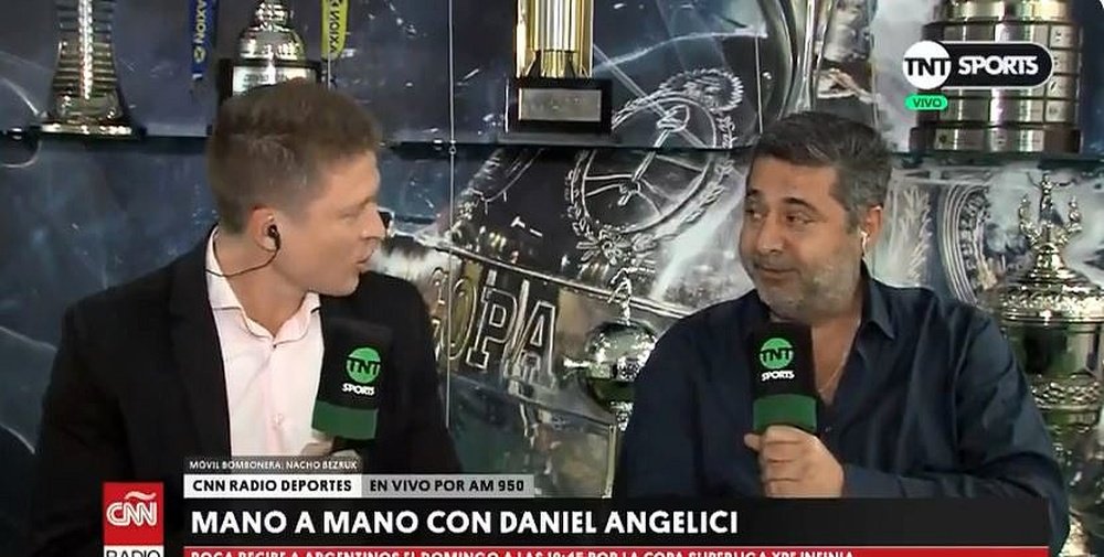 Meza, Banega, Nández, De Rossi... Angelici se mojó. Captura/TNTSports