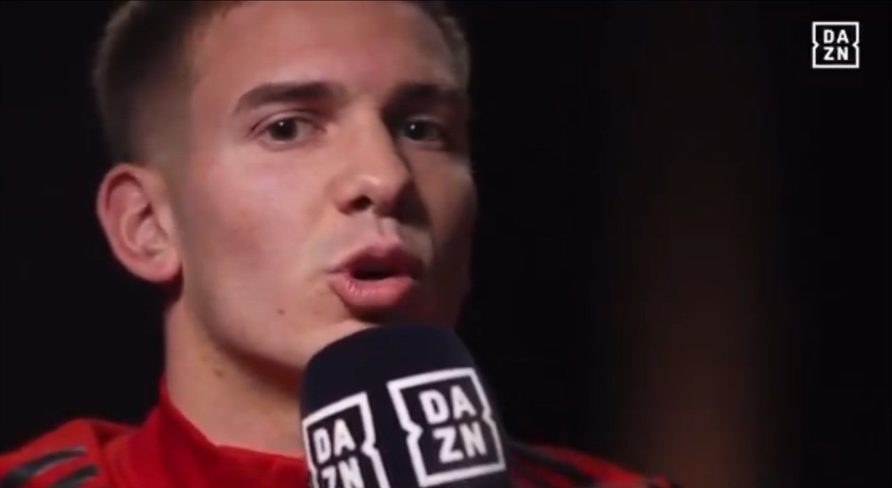 Mastantuono llegará al Madrid cuando cumpla 18 años. Captura/DAZN