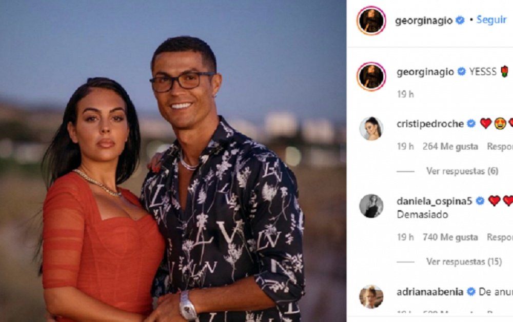 Ronaldo could be getting married. Instagram/Georginagio