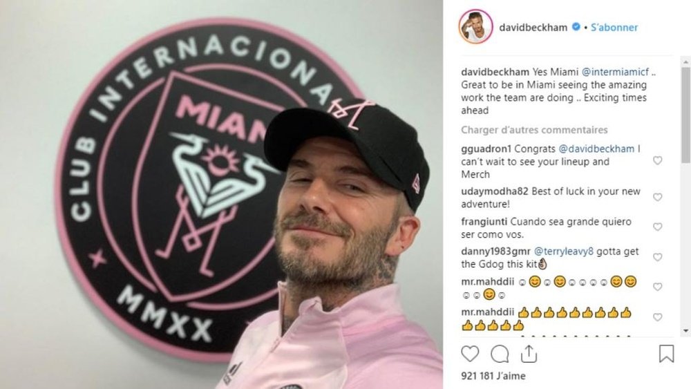 Beckham sigue centrado en Inter Miami. Instagram/DavidBeckham