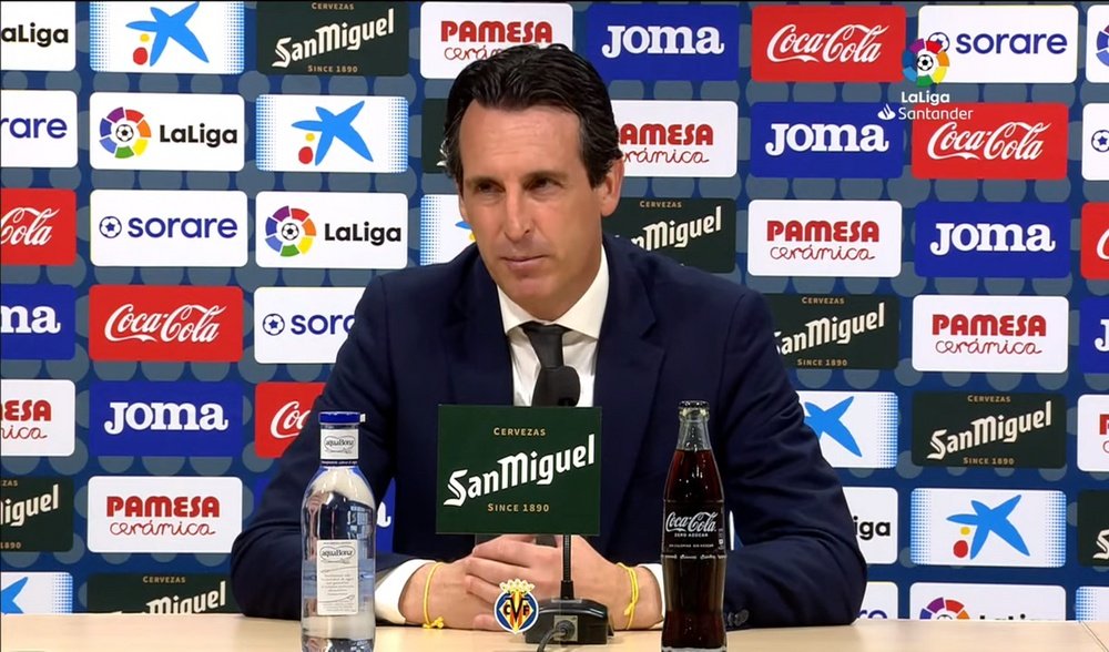 El punto le supo a poco a Emery. YouTube/LaLiga