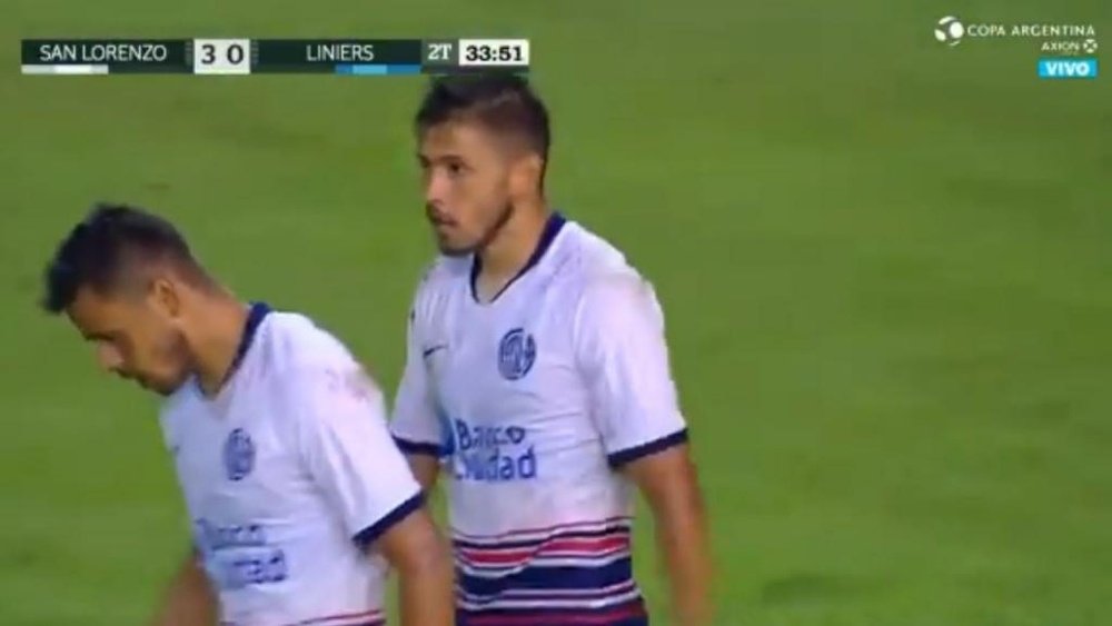 San Lorenzo no sufre y Óscar Romero se gusta en la Copa. Captura/TyCSports