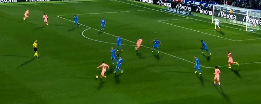 Messi volvió a sacar la varita. Captura/Movistar