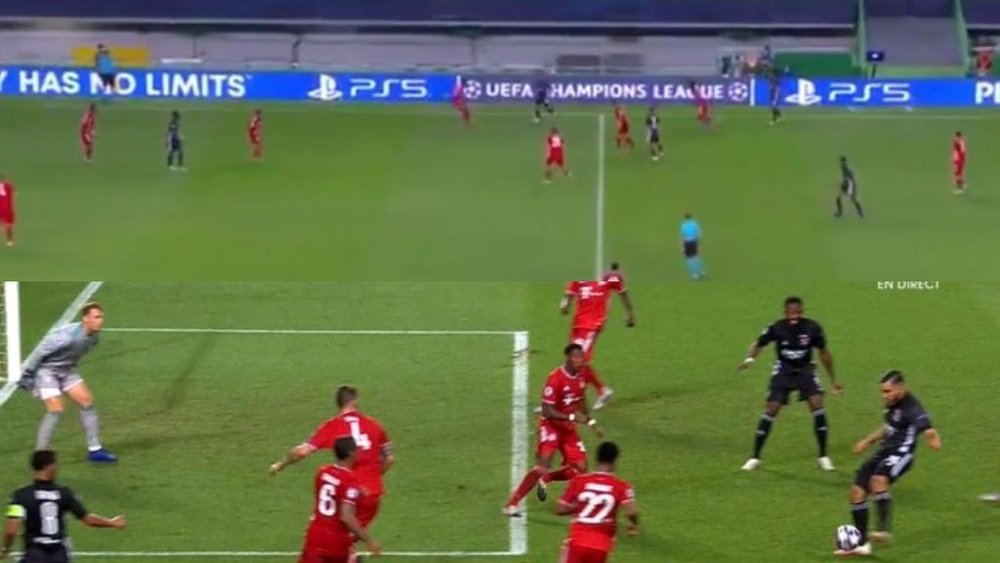 Cherki hizo historia, diabluras y casi se lleva las portadas. Capturas/BTSport