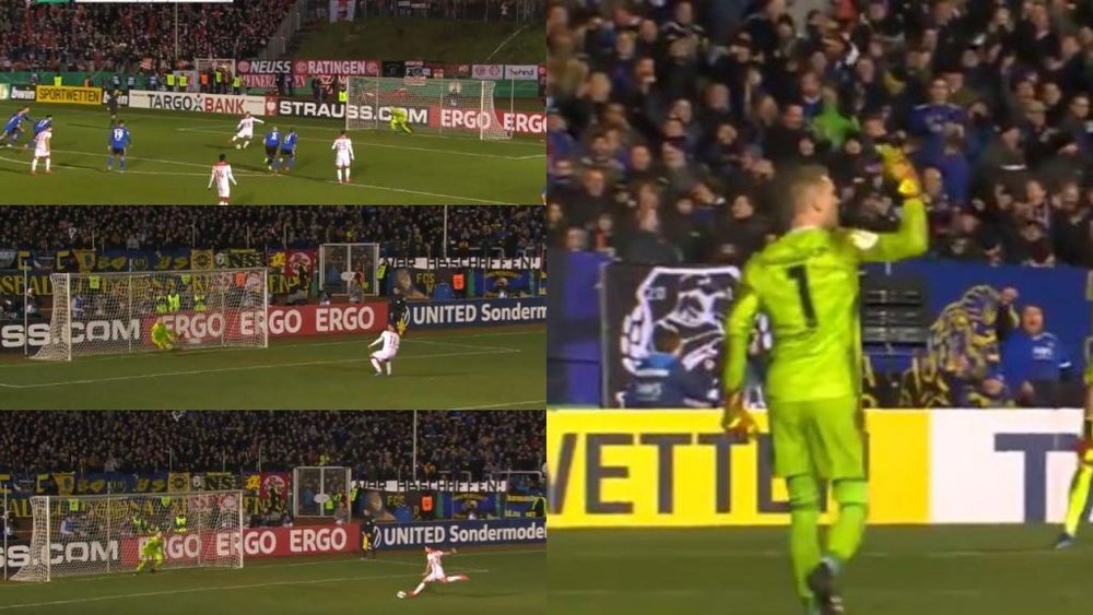 He saved 5 penalties. Twiter/DFBPokal