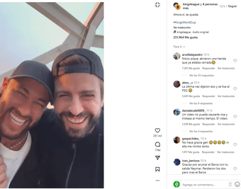 Gerard Piqué y Neymar han reeditado su famosa imagen de 