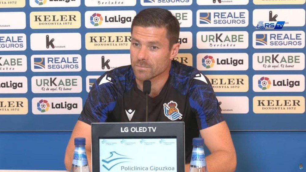 Xabi Alonso, optimista de cara al partido ante la Ponferradina. Captura/RealSociedadTV