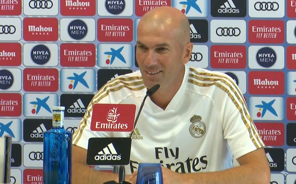 Zidane a évoqué la situation de Keylor. Capture/RealMadridTV