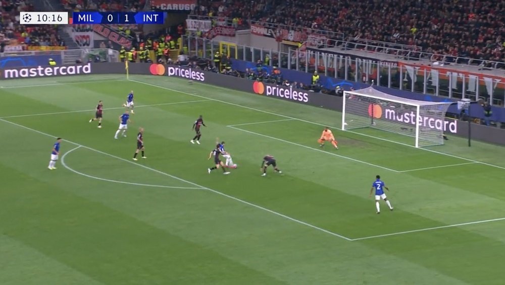 Inter in vantaggio a San Siro. MovistarLigadeCampeones