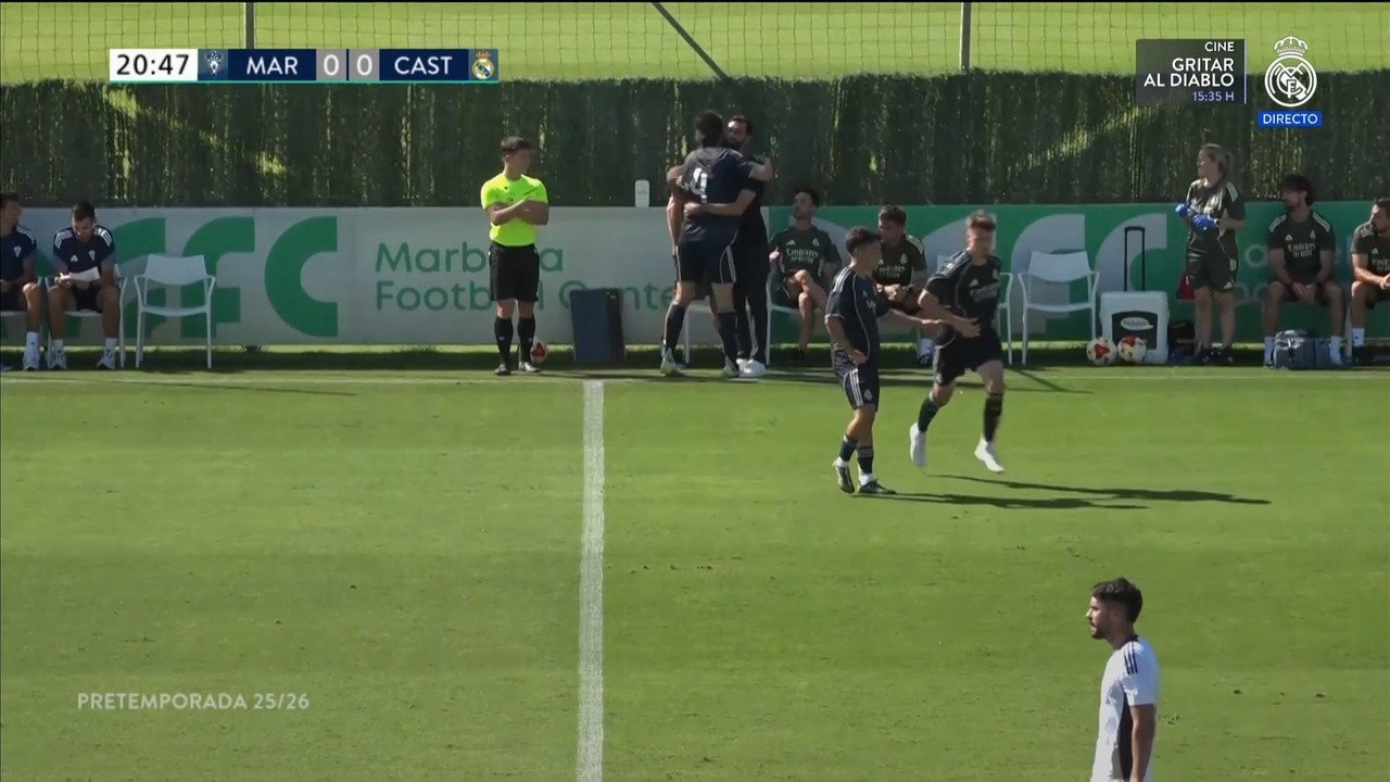 Joan Martínez, 20 minutos 356 días después. Captura/Real Madrid TV