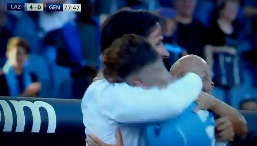 Immobile and Inzaghi make up with a hug