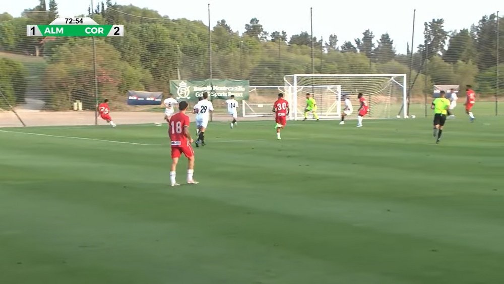 El Córdoba ilusiona tras ganarle al Almería. Captura/UDAlmería