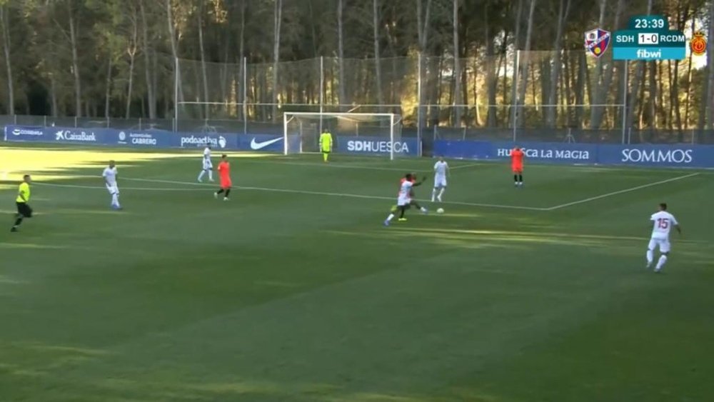 La SD Huesca supera con nota un test de Primera ante el Mallorca. Youtube/RCDMallorca